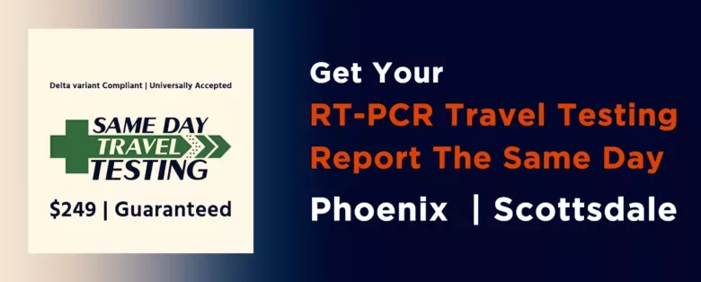 Rt-pcr test phoenix, rt-pcr test scottsdale, rt-pcr testing for travel