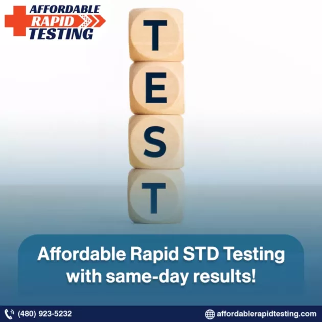Affordable rapid std/sti testing with same day results