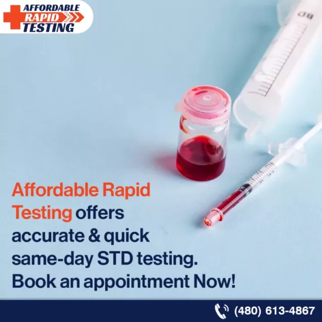 Affordable rapid testing for walk-in std testing